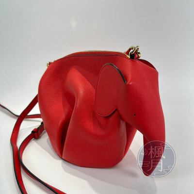 LOEWE 羅意威 紅色 大象 肩背包 斜背包 側背包 精品包 小包 可愛 時尚百搭