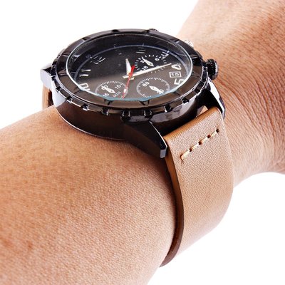 18mm 20mm 22mm 24mm 寬度快速釋放真皮錶帶, 適用於 Moto 360 Galaxy Watch 4