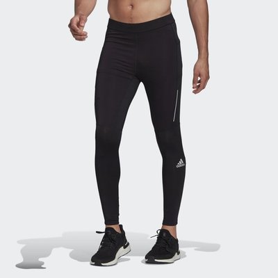【豬豬老闆】ADIDAS OWN THE RUN TGT 黑 透氣 反光 跑步 運動 訓練 緊身褲 男款 H58595
