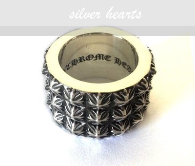 【SILVER HEARTS】Goro's Chrome Hearts克羅心TRIPLE PETE PUNK純銀戒指指環