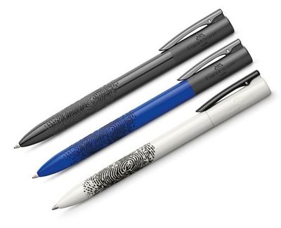 德國輝柏FABER-CASTELL 『WRITINK 黑手黨時尚指紋原子筆- 黑、白、紫紅、深藍』-另有鋼筆.鋼珠筆