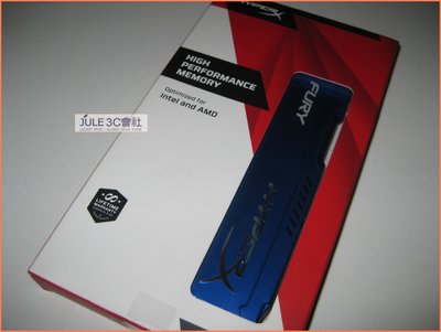 JULE 3C會社-金士頓 DDR3 1866 8GB (4Gx2) HyperX FURY 星耀藍/電競系列 記憶體