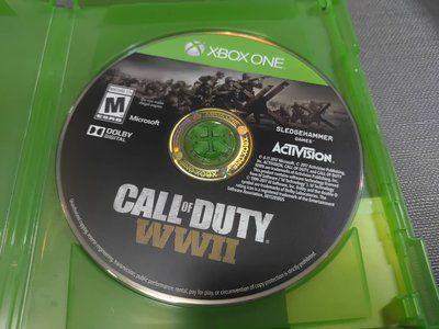 網拍唯一 XBOXONE 決勝時刻 二戰 Call of Duty WWII 英文版 實體遊戲光碟