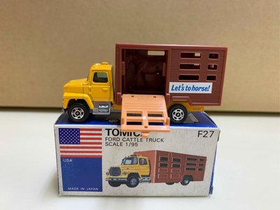 ［現貨］Tomica F27 日製 藍盒 FORD 馬車 貨車 動物運搬車
