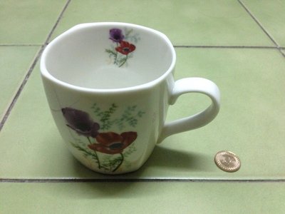 [二手良品] KEO SAN 紅玫瑰 韓風 咖啡杯 馬克杯 紅色 紫色 向日葵 收藏 珍藏品