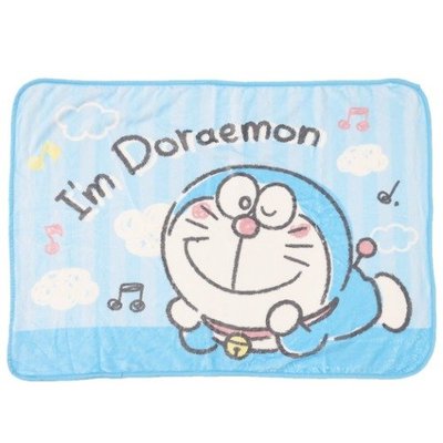 日本正版＊超可愛悠閒ドラえもん I'm Doraemon哆啦A夢小叮噹 珊瑚絨冷氣毯/蓋毯/被子/隨身毯/刷毛毯 現貨