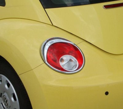 圓夢工廠 VW 福斯 Beetle 金龜車 2代 2005~2012 改裝 鍍鉻銀 車燈框 後燈框 尾燈框 後燈眉 飾貼