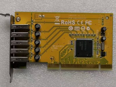 原裝PCI轉USB卡 5200N 4個5個usb2.0 轉接卡