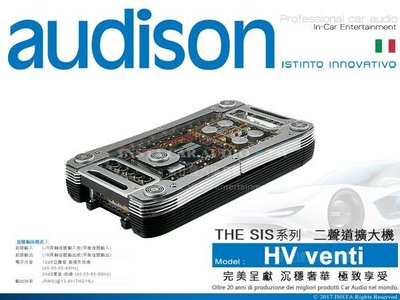 音仕達汽車音響 義大利 AUDISON 擴大機 HV venti 二聲道輸出 榮獲2004-2005 歐洲音響聯盟獎項