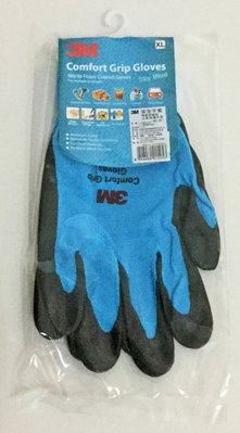 現貨 韓國製造 3M亮彩舒適型止滑/耐磨手套(藍色-尺寸XL) 安全手套 工作手套 生活好幫手