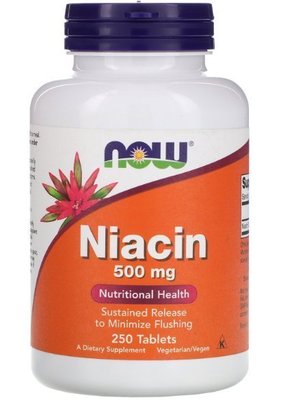 美國NOW 維 B3片500毫克250片 Niacin