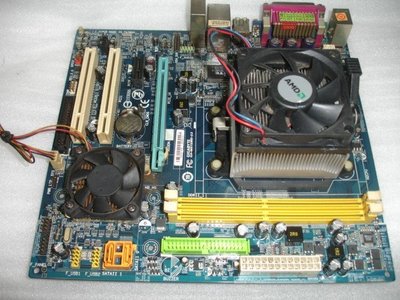 【電腦零件補給站】技嘉GA-M61PME-S2主機板+AMD Athlon 64 X2 5200+雙核心CPU含風扇
