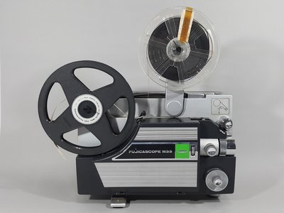 [銀九藝] 日本富士Fujicascope M33 8mm 放映機 投影機+8mm放映帶一大堆