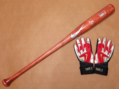 日本 讀賣巨人 陽岱鋼 2018 支給品 NIKE DIAMOND ELITE NPB 認證 楓木 木棒 球棒 打擊手套