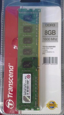 雙面顆粒 創見 DDR3 1600 8GB 8G 桌上型記憶體 非 1333 8G 買電腦加購區