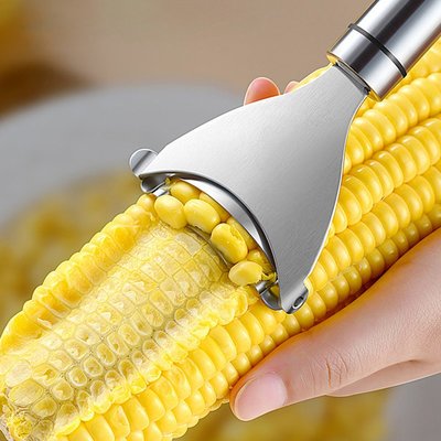304不鏽鋼玉米刨 廚房玉米剝離神器 手動削鮮玉米脫粒器