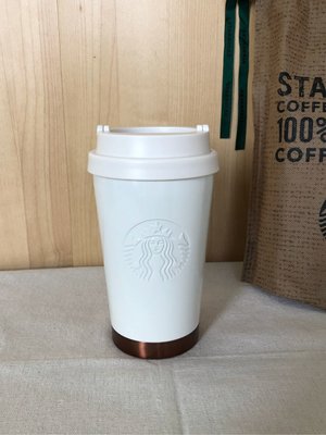 Angelia 日本星巴克 Starbucks 限量款絕版品現貨 經典白色有蓋不鏽鋼杯保溫杯隨身杯隨行杯