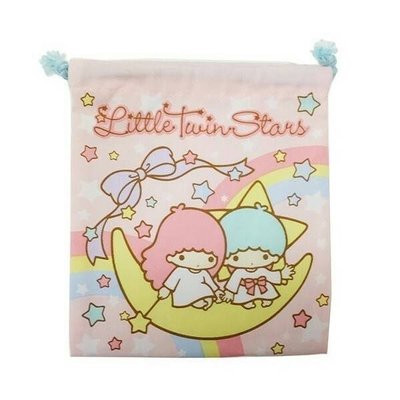 雙星仙子 新款束口袋 縮口袋 正日版 雙子星 Little Twin Stars kikilala Sanrio 三麗鷗