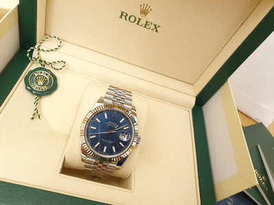 Rolex 126334 藍面紀念五珠帶 41mm 國內AD