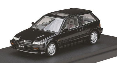 1/43 MARK43 本田Honda civic 思域 Civic Si (EF 3)黑色樹脂汽車模型
