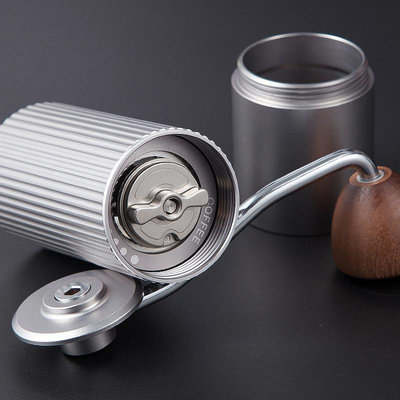 粗豎紋磨豆機全金屬機身咖啡研磨機420不銹鋼磨芯手搖咖啡研磨器