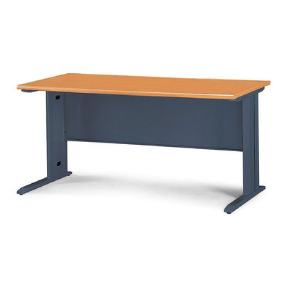 CD辦公桌、辦公家具、電腦桌(木紋色、深灰腳)(空桌)