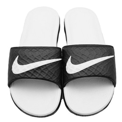 CodE= NIKE BENASSI SOLARSOFT SLIDE 2 拖鞋(黑白)705475-010 GD 女男