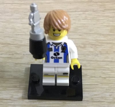 二手樂高, LEGO 人偶包 8804 第4代11號 足球選手 足球員 獎盃