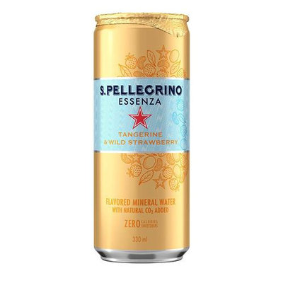 San Pellegrino 聖沛黎洛 零卡香氛氣泡飲 香橙野莓風味 330毫升 X 24罐