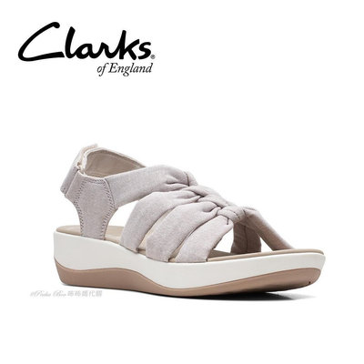 全新正品英國Clarks女大人Arla Fern時尚打結繫帶厚底涼鞋（US8)