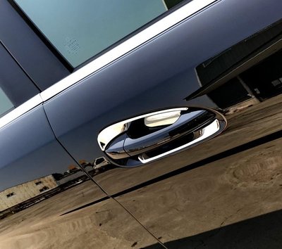 圓夢工廠 Benz S212 Wagon 09~16 E200 E220 E250 E300 鍍鉻銀 車門防刮門碗內襯貼