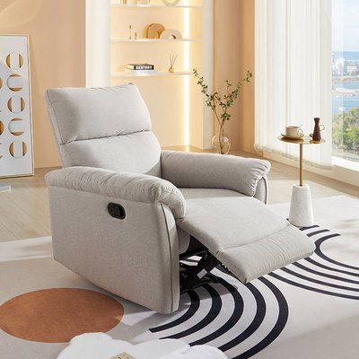 熱銷 -現貨 芝華仕頭等艙現代簡約布藝單椅手動功能單人沙發椅客廳家具50785