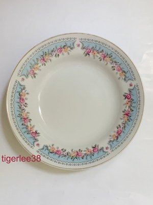 [老排的收藏]~~碗盤工藝~早期大同紅標玫瑰花瓷盤/餐具/擺飾 (2)