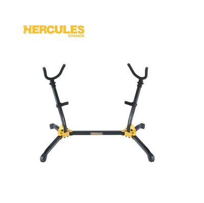 【現代樂器】Hercules 海克力斯 DS537B 薩克斯風架可同時放置中音/ 次中音 二合一雙用腳架