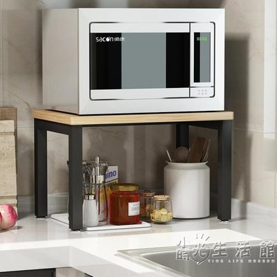 【熱賣精選】 簡易微波爐架置物架2層調料烤箱架廚房用品儲物架收納架子經濟型  igo