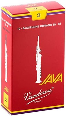 【現代樂器】全新法國Vandoren Java Red Soprano saxophone 高音薩克斯風2號竹片