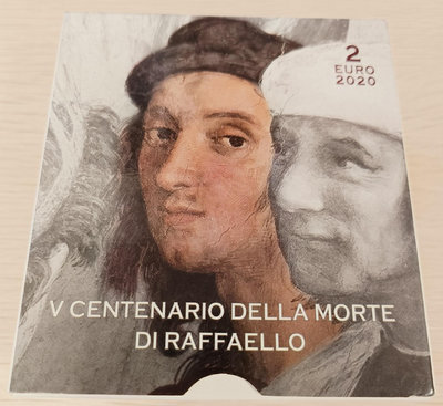 梵蒂岡2020年拉斐爾逝世500周年2歐精制紀念幣