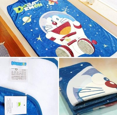 牛牛ㄉ媽*台灣正版授權商品 ㊣哆啦A夢毯子 I'm Doraemon 小叮噹法蘭絨毯 單人被子 兒童午睡毯 幼稚園毛毯小棉被 太空漫遊款