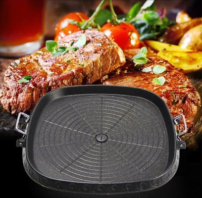 韓式瓦斯爐烤盤戶外家用烤肉盤燒烤肉鍋卡式爐麥飯石烤盤無煙中秋烤肉