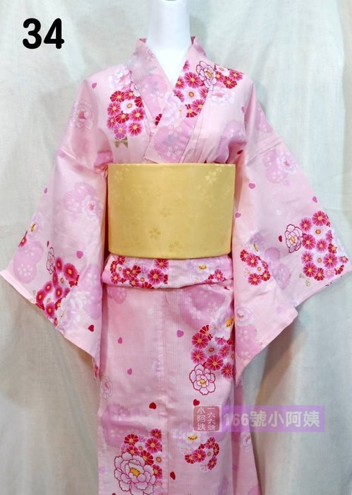 166號小阿姨】團購750元！日本傳統浴衣cos女日式和服春夏薄款印花純棉 