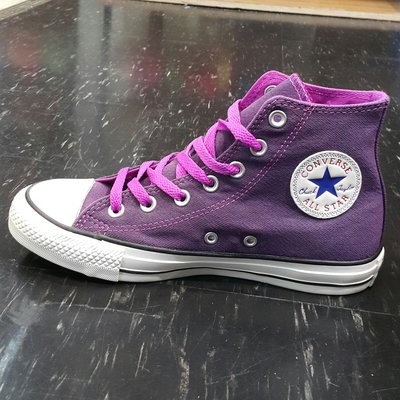 Converse Chuck Taylor All Star 高筒 帆布 紫色 刷舊 內裡反折 540248C