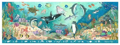 美國瑪莉莎 Melissa & Doug - MD 地板拼圖-找找看海底動物-48 片