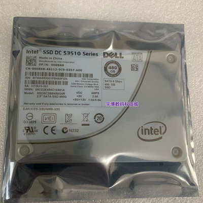 DELL Intel S3510 480GB SSD SATA固態硬碟008R8 SSDSC2BB480G6R