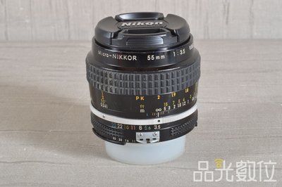 【桃園品光攝影】Nikon Non Ai 55mm F3.5 Micro 定焦 人像 手動鏡 微距 #107462T