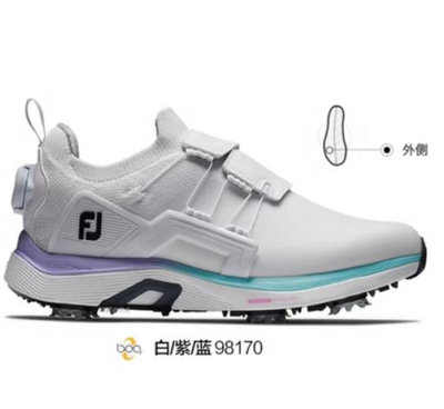 高爾夫鞋24新品Footjoy高爾夫球鞋女士HyperFLex系列運動輕量golf有釘透氣