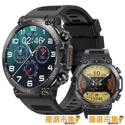 咖咖優選 現貨  新款k56pro三防通話手錶音樂天氣1.39寸手錶