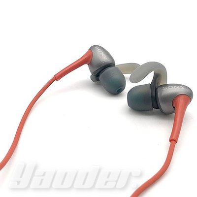 【福利品】SONY MDR-AS800AP 紅(2) 防潑水耳塞式運動耳機 無外包裝 免運 送收納盒+耳塞