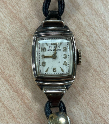 ELGIN 10K包金 手上鍊古董錶