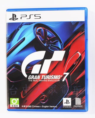 PS5 Gran Turismo 7 跑車浪漫旅 7 GT賽車 GT7 (中文版)(二手光碟約9成9新)【台中大眾電玩】