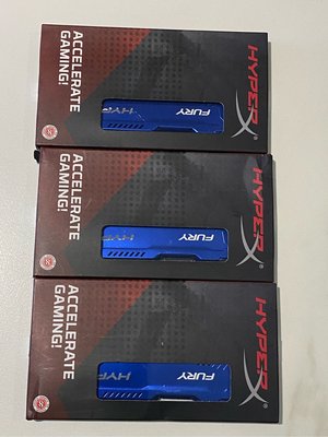 新品 金士頓 HyperX FURY DDR3 1866 4G X2 8G HX313C9F/4超頻 藍色 終保